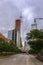 New York City, USA - June 8, 2017: Traffic in Manhattan under Tribeca Bridge in West street, New York City