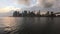 NEW YORK CITY, USA - OCTOBER 4, 2016: Time lapse New York panorama at dusk, East River and One World Trade Center