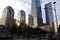 New York City, USA, One World trade Center and buildings near National September 11 Memorial