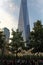 New York City, USA, One World trade Center and buildings near National September 11 Memorial