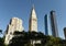 New York cityscape. Manhattan skyscrapers at Madison Avenue in N