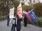 New York Does Not Welcome You, Confederate Flag in Washington Square Park, NYC, NY, USA