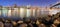New York downtown panorama with brooklyn bridge and skyscrapers
