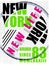 New york Fashion typography graphic design