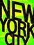 New york Fashion typography graphic design