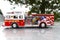 New York Fire and Rescue with Water Canon Truck Department Red Toy with details different angle