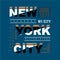 New york graphic t shirt vector illustration denim style vintage