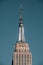 The New York landmark, the Empire State Building, attracts many millions of visitors every year. It's located in