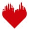 New York love heart. I love New York.