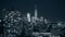 New York Manhattan midtown night Rooftop view Timelapse, Freedom tower