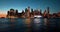 New York Manhattan sunset view timelapse