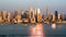 New York, New York, USA Midtown Manhattan skyline on the Hudson River