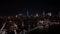 New York night aerial hyperlapse 4k