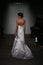NEW YORK, NY - OCTOBER 12: A model walks the runway at the Anna Maier Ulla-Maija Couture Fall 2014 Bridal collection show