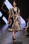 NEW YORK, NY - SEPTEMBER 08: Model Amanda Murphy walks the runway at Donna Karan Spring 2015 fashion show