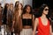 NEW YORK, NY - SEPTEMBER 08: Models walk the runway finale during the Diane Von Furstenberg fashion show