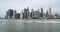 New York, NY, USA. Amazing time lapse looking to downtown Manhattan from Brooklyn. Wonderful view of skyscrapers during the day