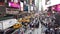 New York, NY, USA. Close up of thousands of people walking in Time Square, Broadway and on the seventh Avenue