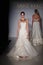 NEW YORK - OCTOBER 17: Model walking runway at the Anne Barge Bridal Collection