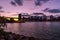 New York Skyline with Brooklyn Bridge Hudson River Manhatten Sun