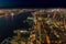 New York Skyline Cityview Manhatten Night from World Trade Cente