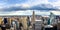 New york skyline and Manhattan panoramic view