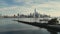 New York skyline. Manhattan view from New Jersey, New York skyscraper. Aerial view of Big Apple. New York panorama from