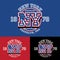 New york sporting typography, t-shirt graphics, poster, art, illustration