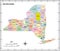 new york state outline administrative and political vector map in color