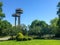 New York State Pavilion towers at Flushing Meadowsâ€“Corona Park in Flushing, Queens, New York