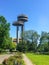 New York State Pavilion towers at Flushing Meadowsâ€“Corona Park in Flushing, Queens, New York