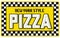 New York Style Pizza Sign Tin Embossed