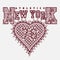 New York T-shirt fashion Typography