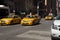 New York Taxis on the Street