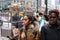 New York, United States - 26 November 2010. Two depressed black women are on the streets of New York.