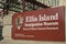 NEW YORK, US - NOVEMBER 22: Facade of Ellis Island museum, formerly where arriving immigrants had to register. November