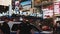 NEW YORK, USA, 18.08.2017 Two policeman stand on Time square in New York, America and talking, looking on traffic road