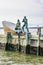 New York, USA. American Merchant Mariners Memorial in Battery Park.