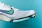 NEW YORK, USA, AUGUST 13, 2020: Nike Air Zoom Victory, distance track spike for summer olympic game Tokyo 2021. White Color, Nike