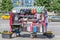 New York, USA- May 20, 2014. The Souvenir Vendor at Columbus Cir