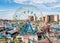 NEW YORK, USA - SEPTEMBER 26, 2017: Wonder wheel at Coney island