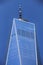 New York, USA â€“ August 24, 2018: The building One World Trade Center in Lower Manhattan. Freedom Tower downtown business
