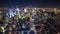 New York view fron the roof Night lights Timelapse