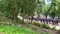 New young officers in the Military training camp in their graduation recessional march to their barracks