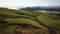 New Zealand, Aerial View of Cows on Meadow and Majestic Coastline and Lagoon