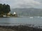 New Zealand: Akaroa harbour view with lighthouse