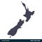 New Zealand - Australia & Oceania Countries Map Icon Vector Logo Template Illustration Design. Vector EPS 10.