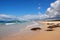 New Zealand beach with stones