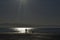 New Zealand beach with sunset