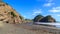 New Zealand coastal panorama. O`Neill Bay, western Auckland Region